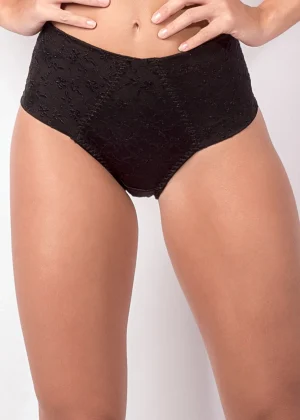 High-Waisted Brief with Front Reinforcement – Merlot