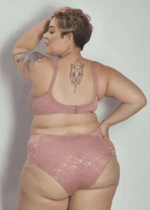 High-Waisted Brief with Front Reinforcement – Merlot