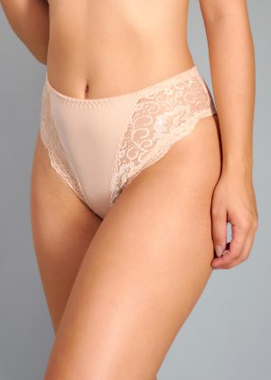 High-Waisted Panty with Lace sides