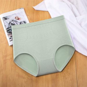 Kit 3 units women underwear Ultra-soft high-waisted Reinforced in the belly for everyday use S0187